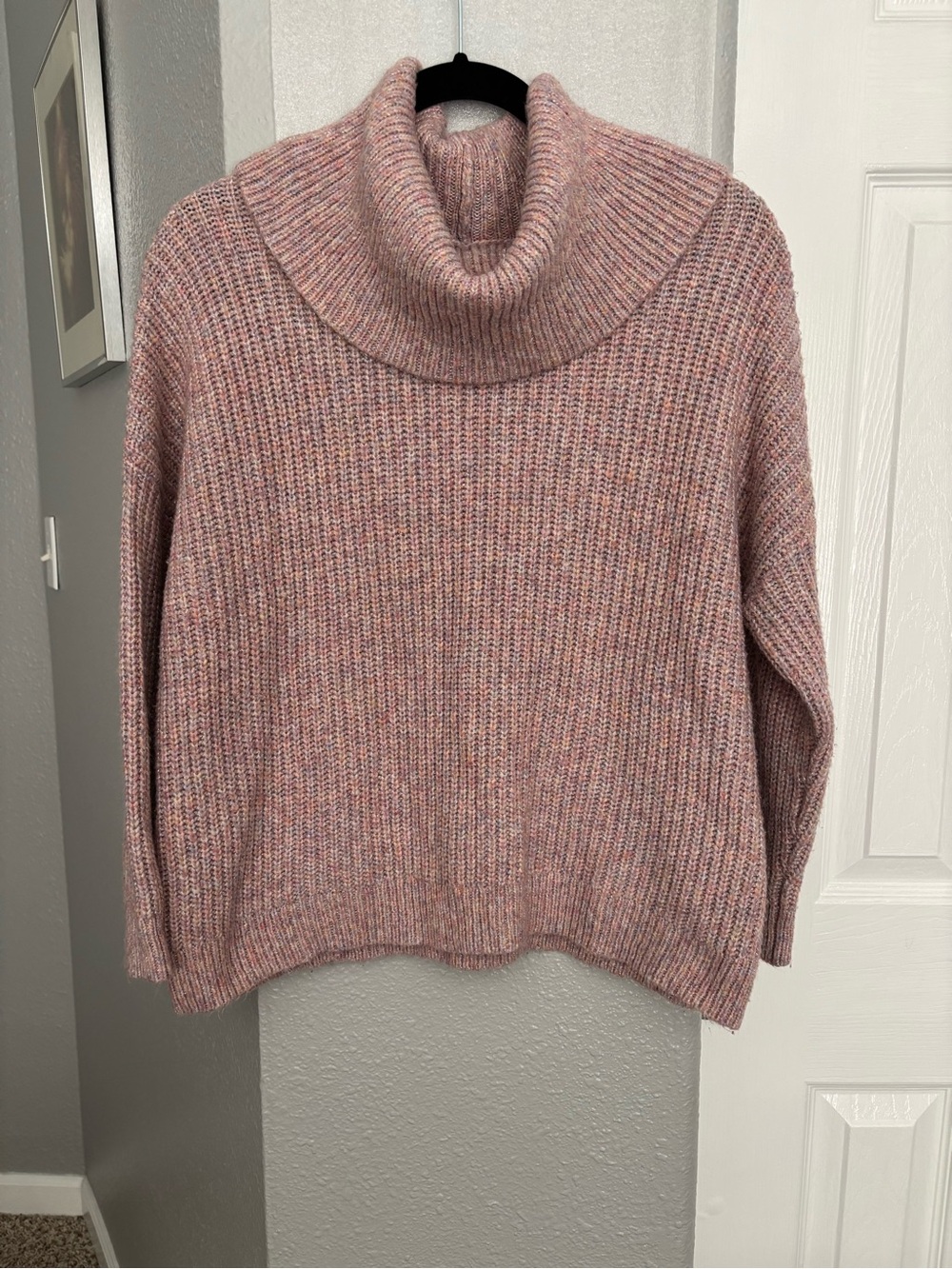 a.n.a Women's Mauve Cowl Neck Sweater Size L